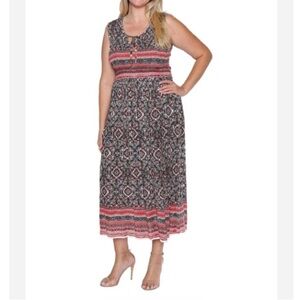 Papa Vancouver Charlie Dress Sleeveless Maxi Sundress Size Large NWT